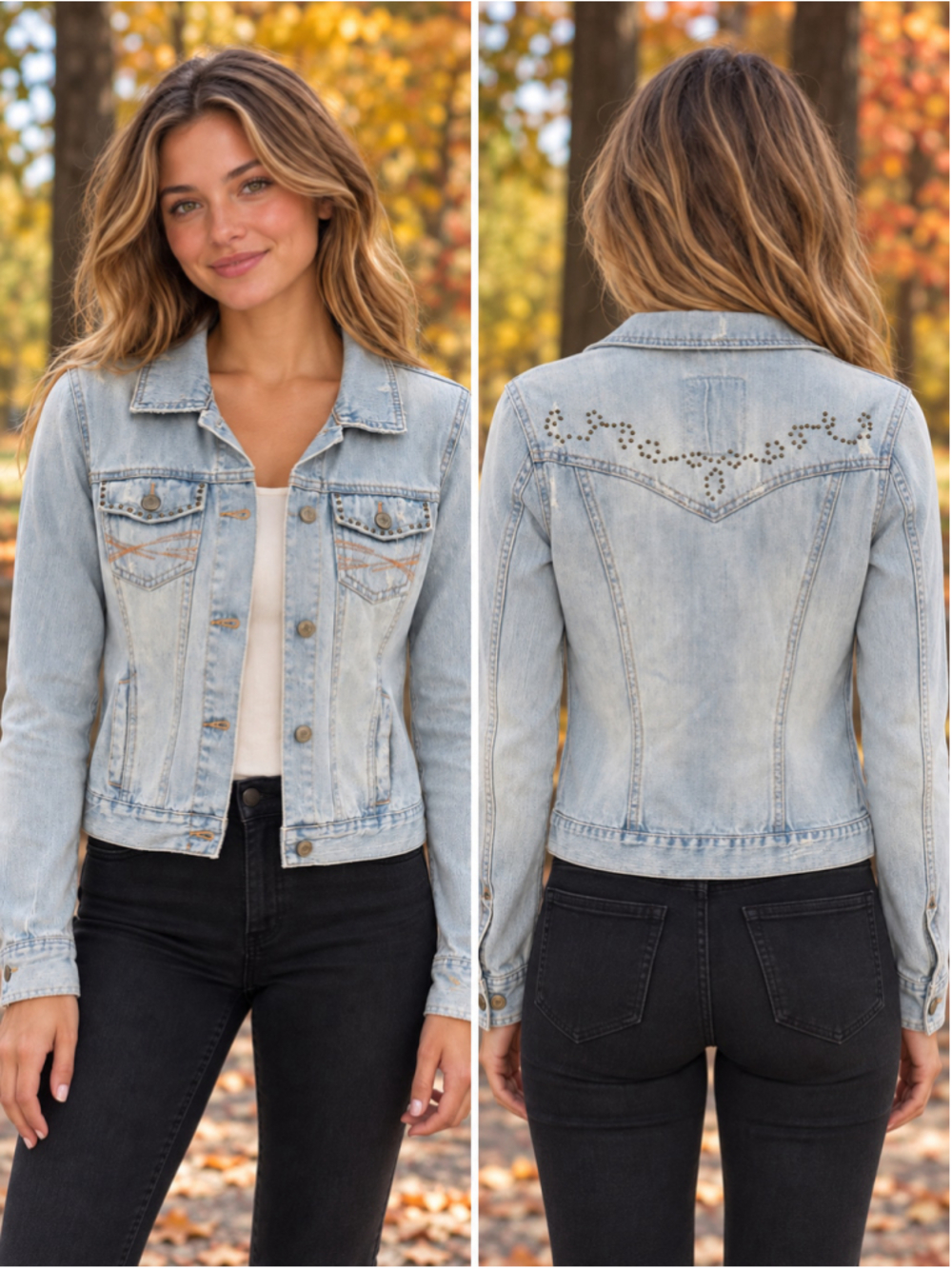 Women's Aeropostale Light Wash Denim Jean Jacket Size S